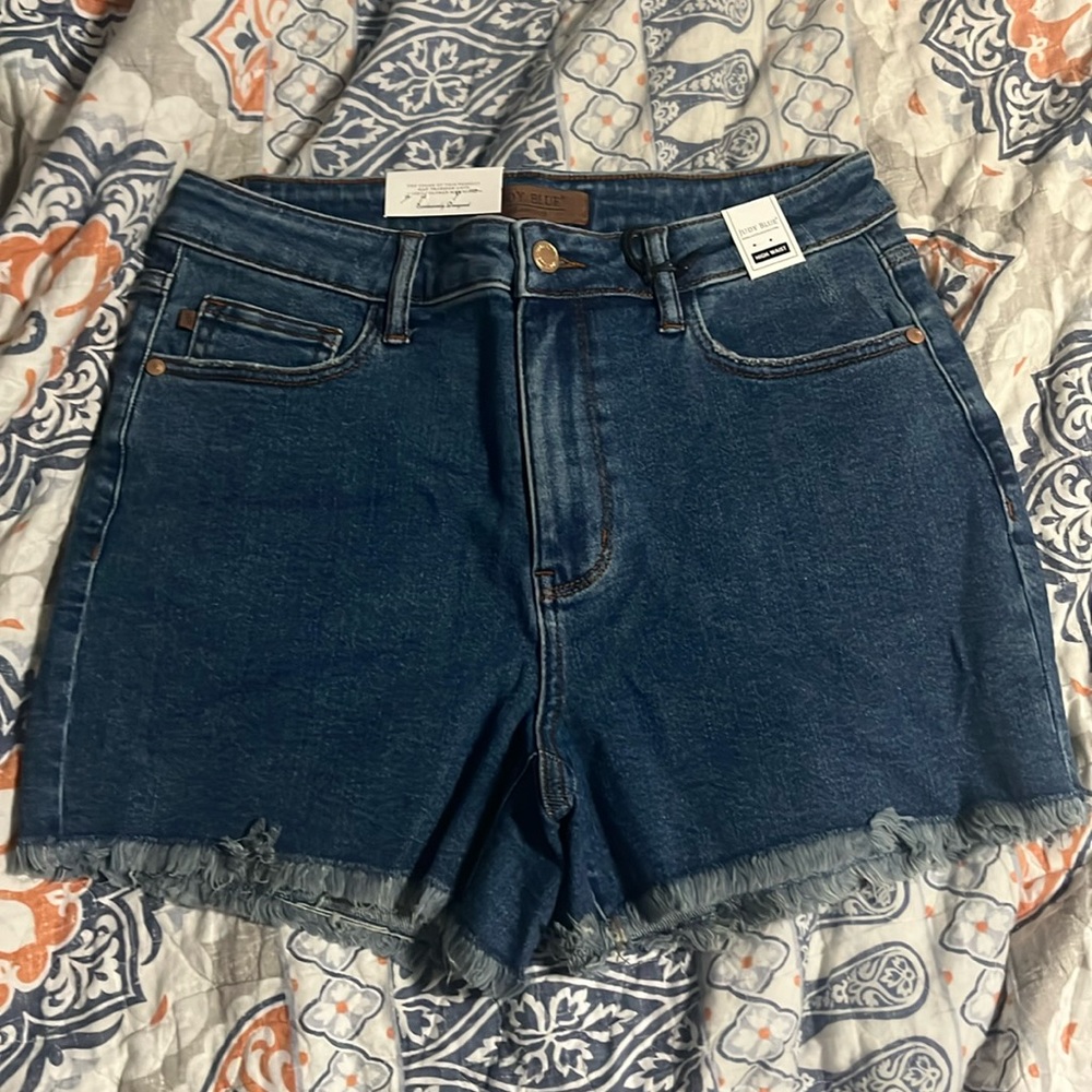 Judy blue high waist cut off jean shorts